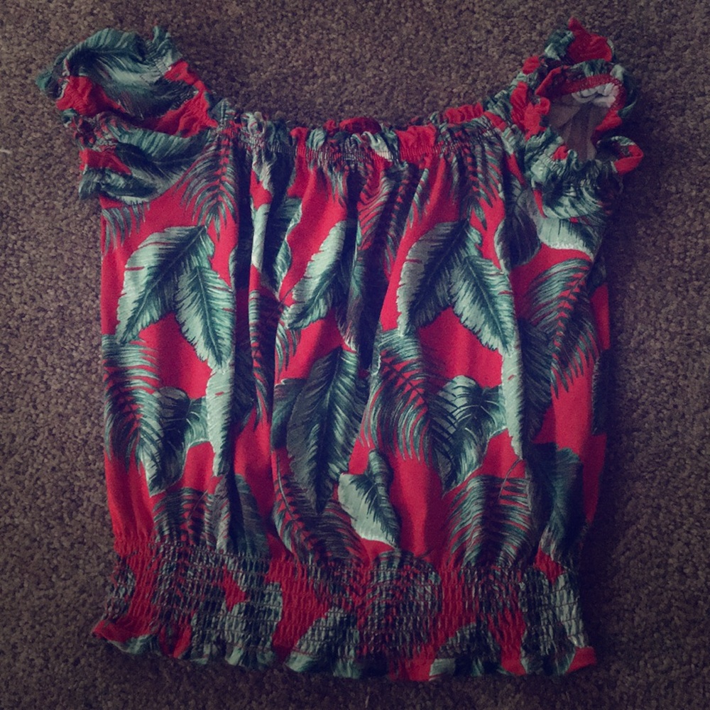 Tropical crop top size S